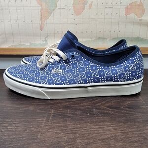 BRAND NEW Vans Authentic 'Color Theory Checker Dot Blue' Men's Size 11.0